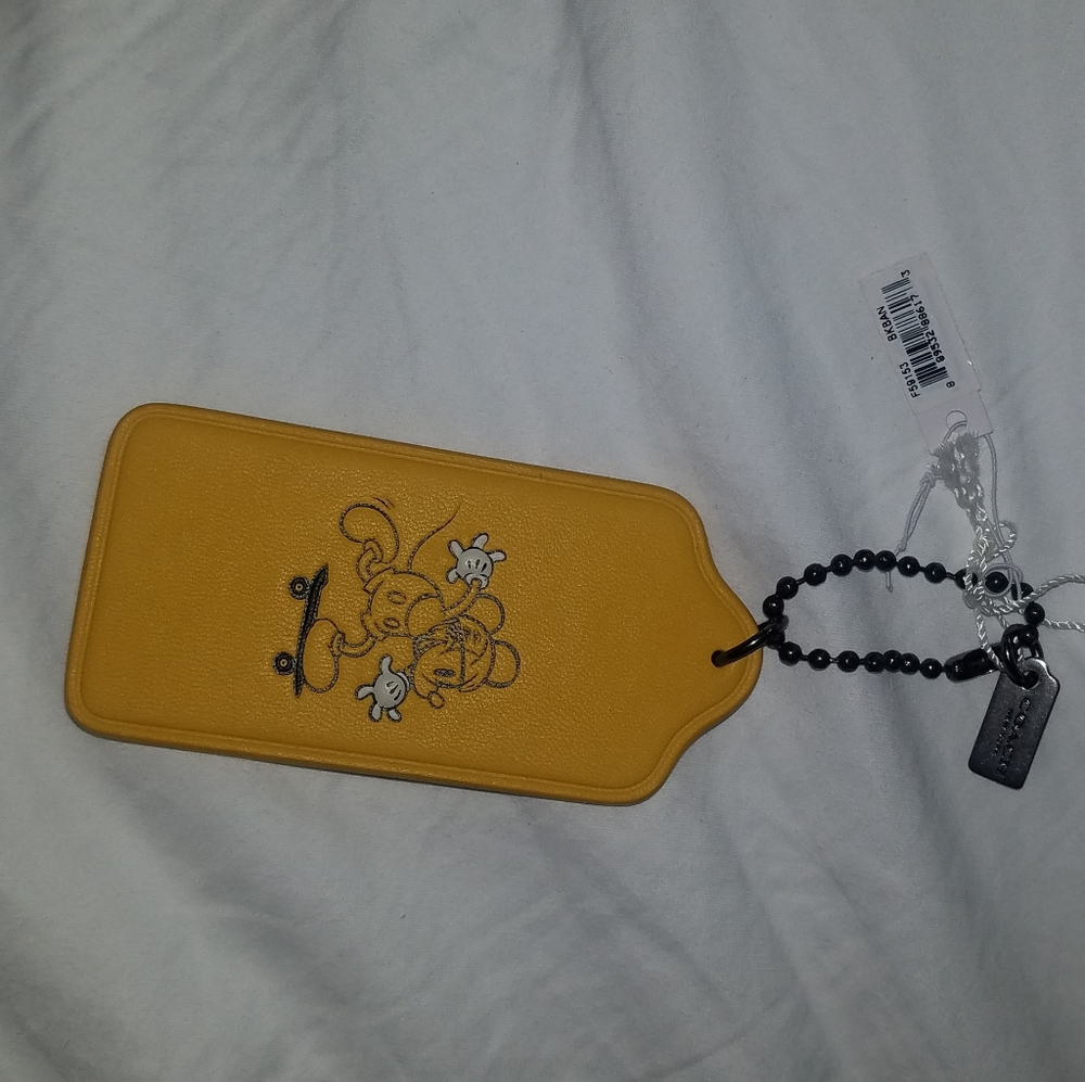NWT Coach Disney Mickey's Mousey LIMITED EDITION hangtag.